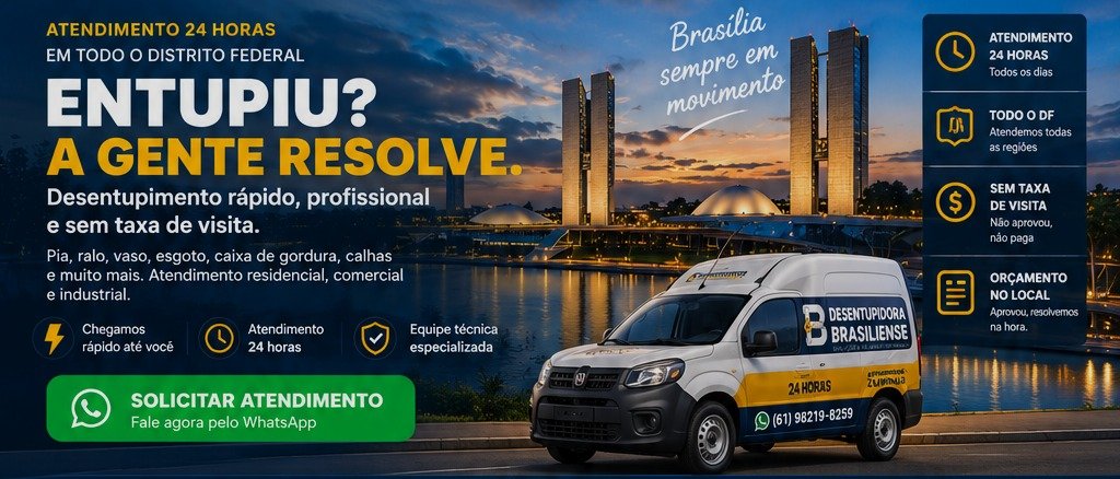 Outros serviços de desentupimento